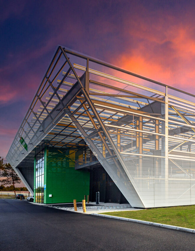 chantier bâtiment industriel construction métallique Briand GROUP