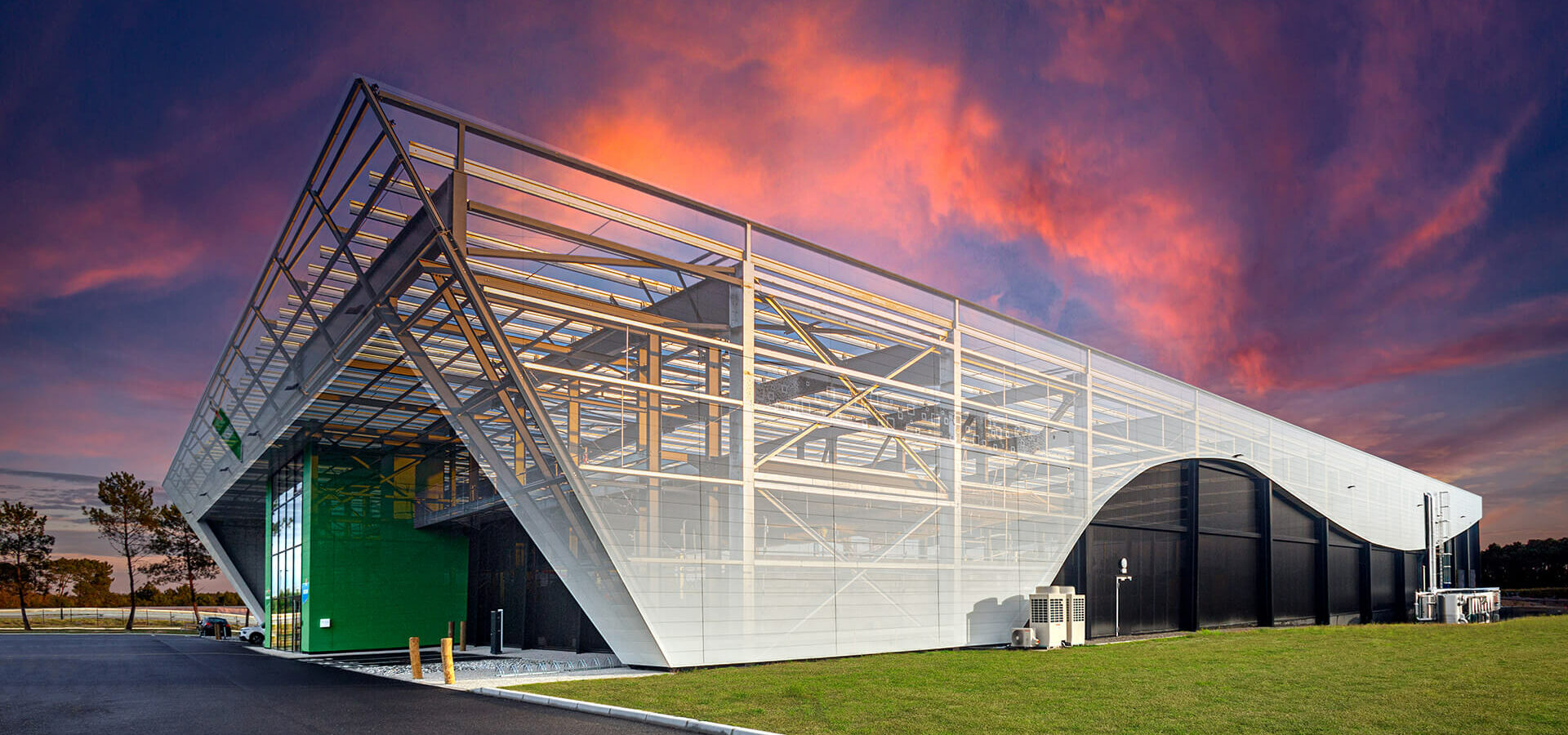 chantier bâtiment industriel construction métallique Briand GROUP